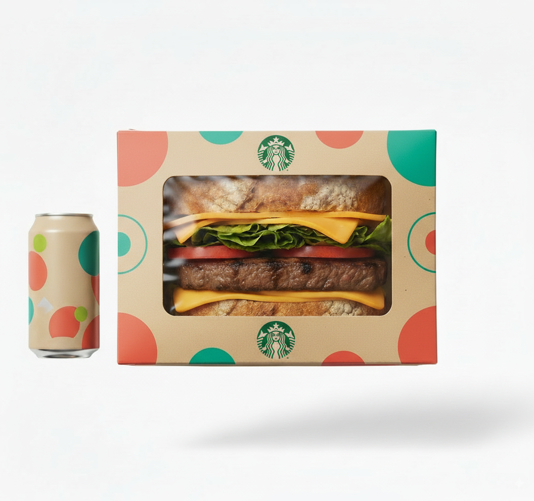 Burger avec packaging personnalisé